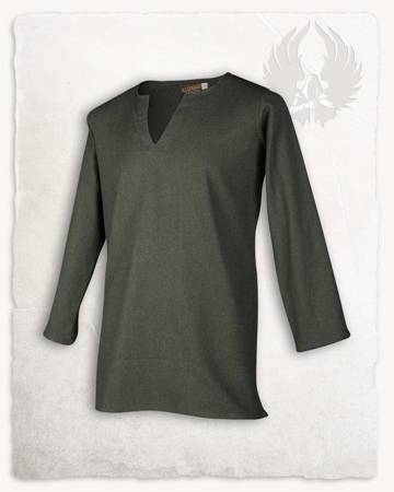 Tronde Tunic Canvas Green - płócienna tunika