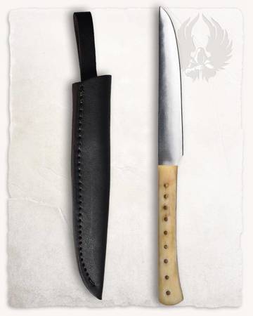 Vera Knife With Bone Handle - nóż z pochwą