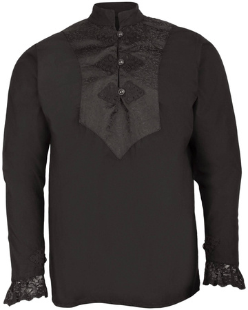 Viscardi shirt - Black - koszula w gotyckim stylu