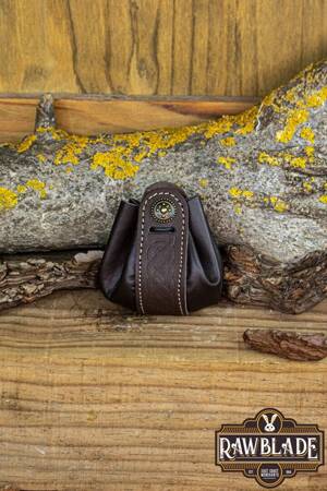 Wanderer Pouch Small - Brown leather