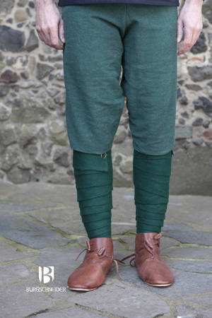 Wool Winingas Aki - Green - owijacze na nogawki z filcowanej wełny