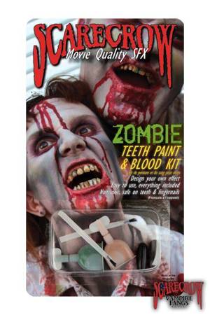 Zombie Teeth Paint Kit and Blood