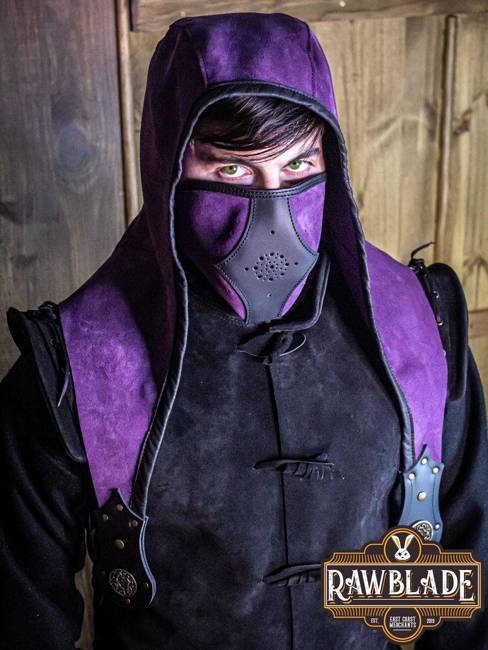 Akku splitleather hood - Purple