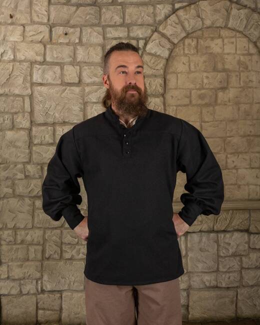 Bartold shirt canvas Black - koszula średniowieczna
