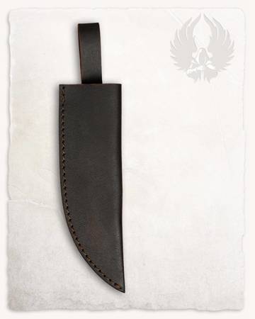 Belisar Damascus Knifre Leather Sheath Brown - skórzana pochwa na nóż
