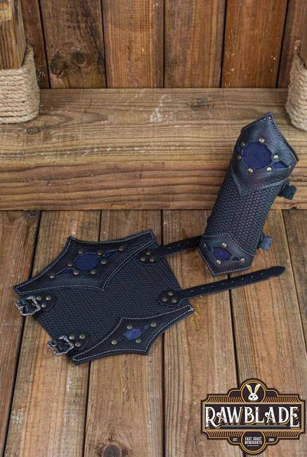 Beljant Bracer - Black and Deep Blue