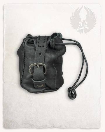 Belwar Leather Pouch Black - skórzana sakiewka