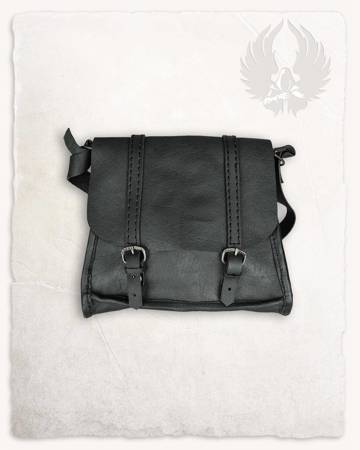 Belwar Shoulder Bag Black - skórzana torba