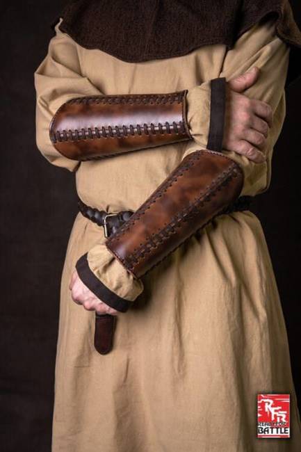 Bracers Squire Brown - Faux Leather