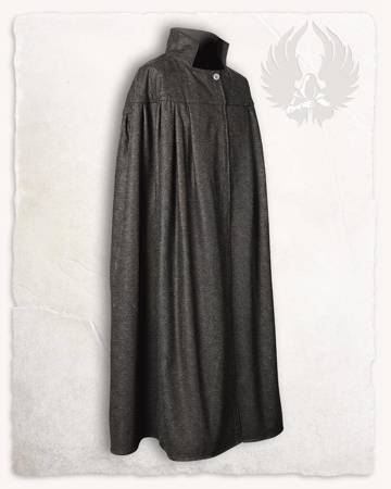 Bron Cloak Wool Grey - długi wełniany płaszcz