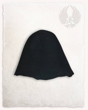Bruno Felthat Black - czapka średniowieczna, kapelusz filcowy