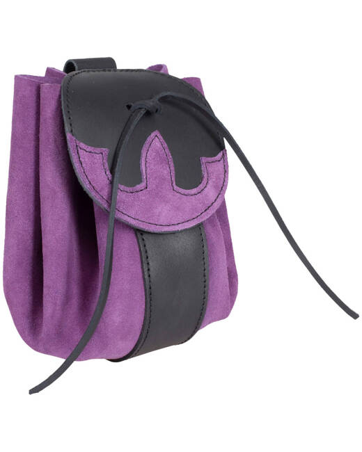 Celira belt bag - Purple - skórzana kaletka