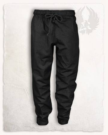 Chris Trousers Black (junior) - bawełniane spodnie