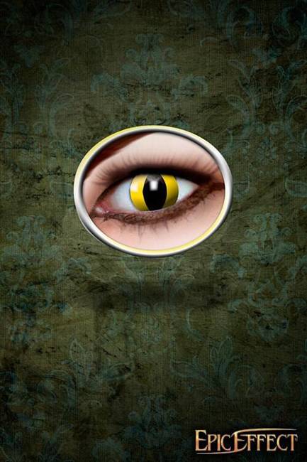 Contact Effect Lenses - Cat Eyes Yellow