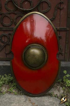Elliptical Shield Red