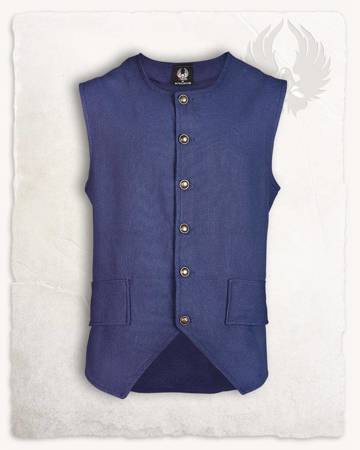 Fletcher Vest Blue - płócienna kamizelka