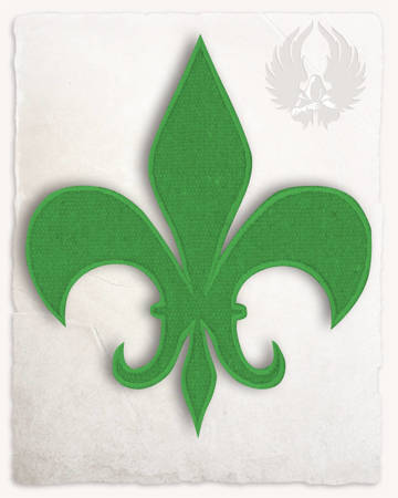 Fleur-de-lis Patch - Green