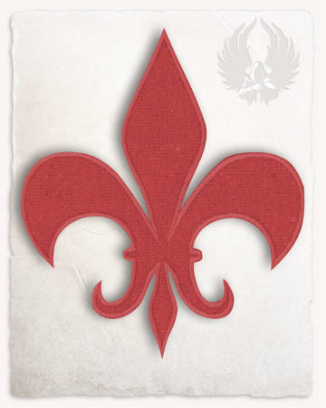 Fleur-de-lis Patch - Red