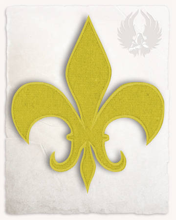 Fleur-de-lis Patch - Yellow