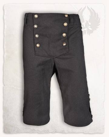 Franklin Shorts Black - płócienne spodnie