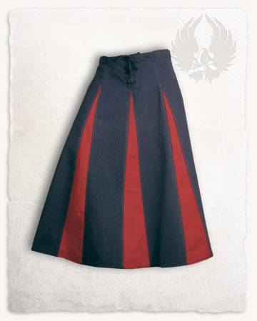 Isabell Skirt Bordeaux/Black - płócienna spódnica