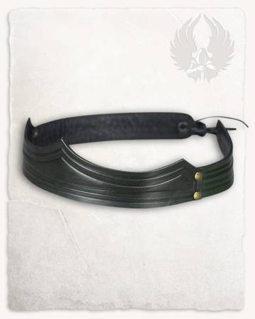 Isidor Crown Green - skórzany diadem