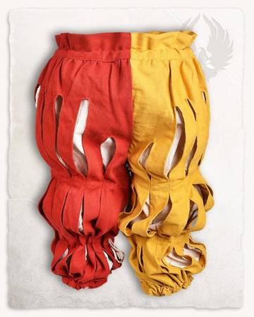 Joerg Lansquenet Trousers Yellow/Red - landsknechtowe spodnie