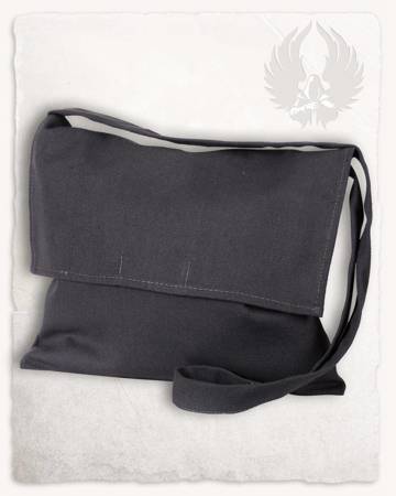 Jonas Shoulder Bag black - płócienna torba na ramię