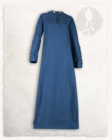 Jovina Dress Canvas Light Blue - płócienna suknia