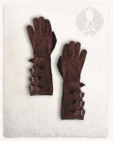 Kandor Gloves Suede Leather Brown 