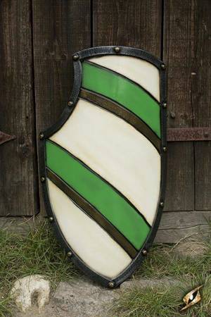 Knight Shield - Green / White