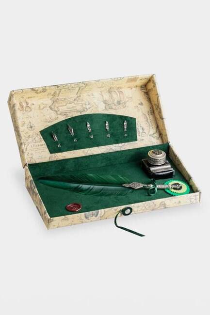 Lordship Writing Set - Green - zestaw kaligraficzny