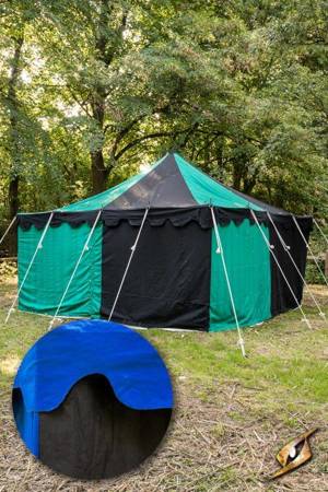 Marquee Tent - 4x4m - Epic Black/Lapis Blue