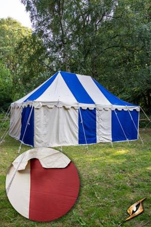 Marquee Tent - 4x6m - Natural/Emperor Red - Standard