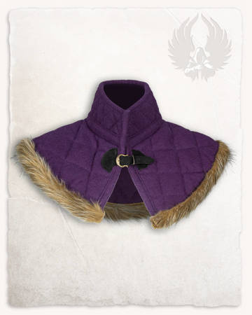 Nimue Lined Collar Wool Purple