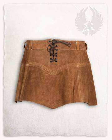 Nuala Skirt Suede Light Brown - zamszowa spódnica