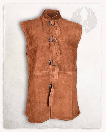 Orthello Suede Vest Light Brown - kamizelka średniowieczna