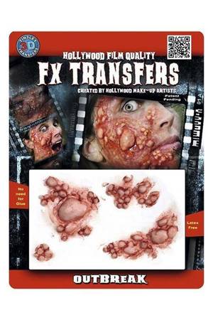 Outbreak 3D FX  Transfers - tatuaż 3D, ropiejące pęcherze