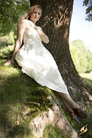 Peasant Dress - White