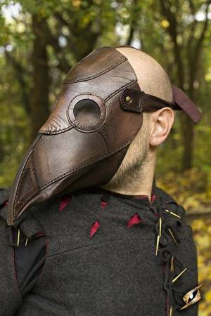 Plague Doctor Mask /Brown- maska Doktor Plaga