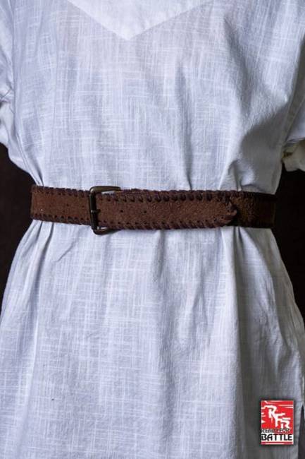 RFB Belt - Laced - Faux Leather - Brown - 100 cm