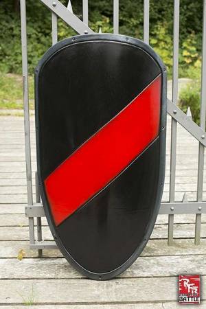 RFB Large Shield Black - Red