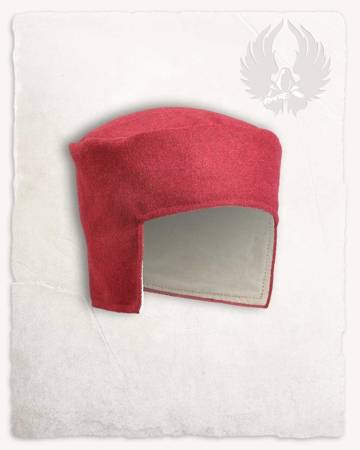 Rafael Cap Red -  średniowieczna czapka z wełny