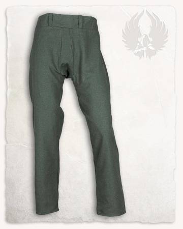 Ranulf Thorsberg Trousers Green - płócienne spodnie