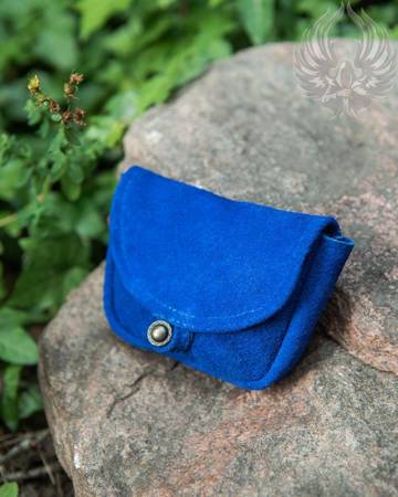 Rickar Belt Bag Small Blue - zamszowa mała kaletka