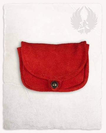 Rickar Belt Bag Small Red - zamszowa mała kaletka