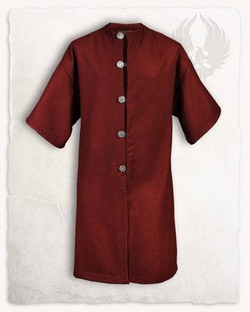 Rudolf Coat Wool Bordeaux - wełniany krótki płaszcz