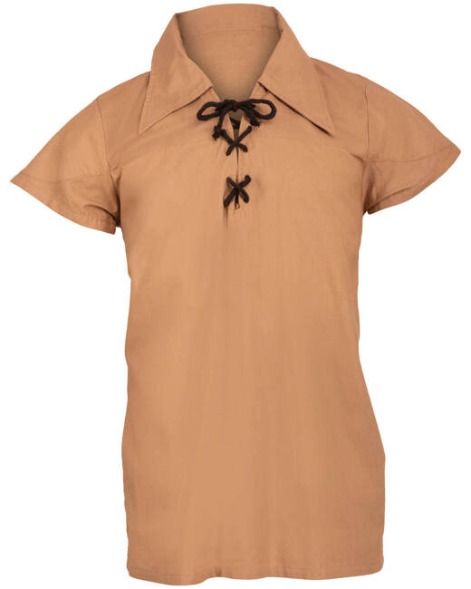 Sawyer shirt short sleeve - Sand - koszula bawełniana