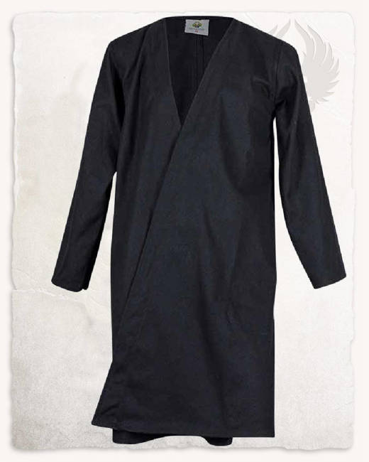 Shapur Floded Coat Canvas Black - płócienny płaszcz