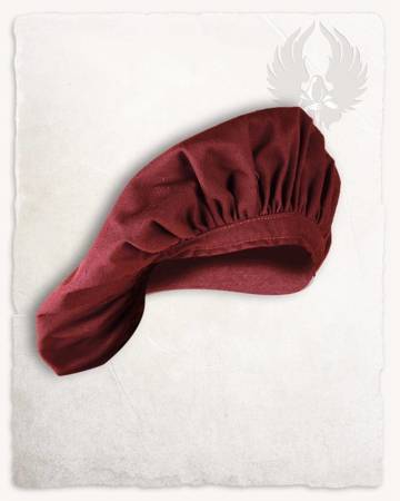 Stefan Beret Red - beret średniowieczny
